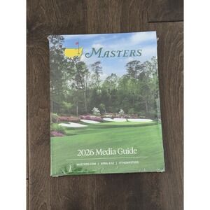 Masters 2026 Media Guide Augusta National Golf Tournament New Sealed